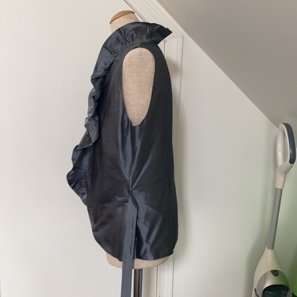 NWT!! Elizabeth Gillett Silk Taffeta Wrap Top - Picture 3 of 8